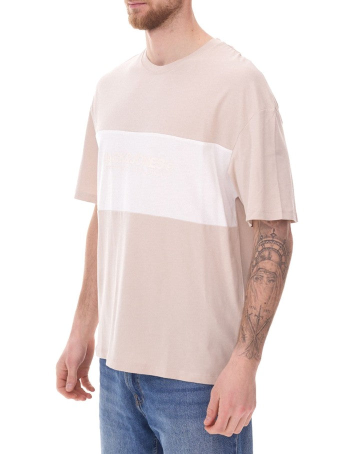 JACK &amp; JONES Herren Rundhals-Shirt Baumwoll-Shirt T-Shirt