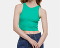 Women's T-Shirt Stretch with Cotton Green