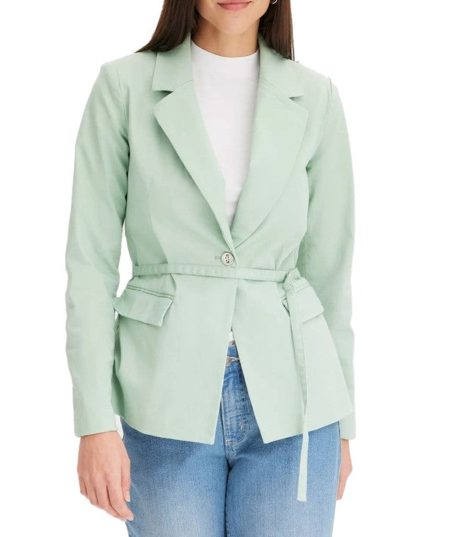 stylischer Damen Ausgeh-Blazer-Baumwoll-Blazer-Mint