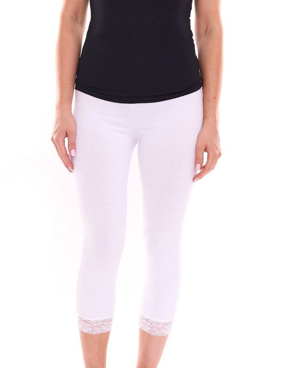 Women's Leggings - White