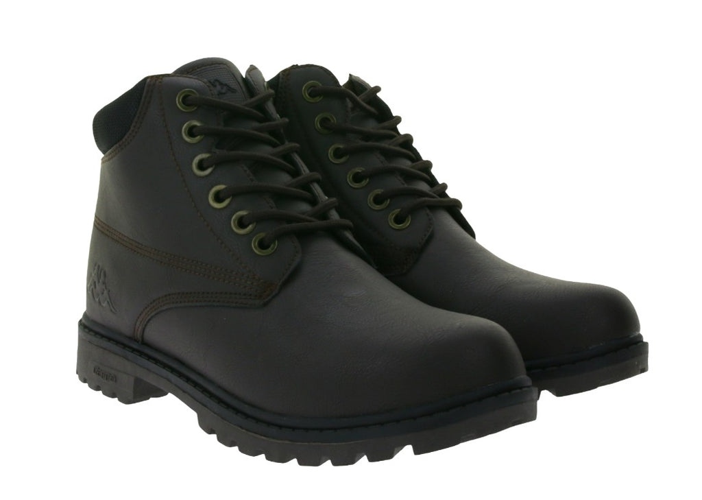 Kappa Logo Tennessee 2 Herren Winter-Stiefelette Schnür-Boots-Schwarz