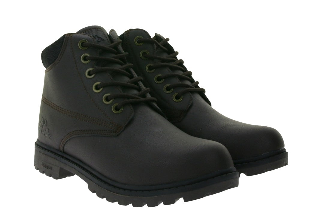 Kappa Logo Tennessee 2 Herren Winter-Stiefelette Schnür-Boots-Schwarz