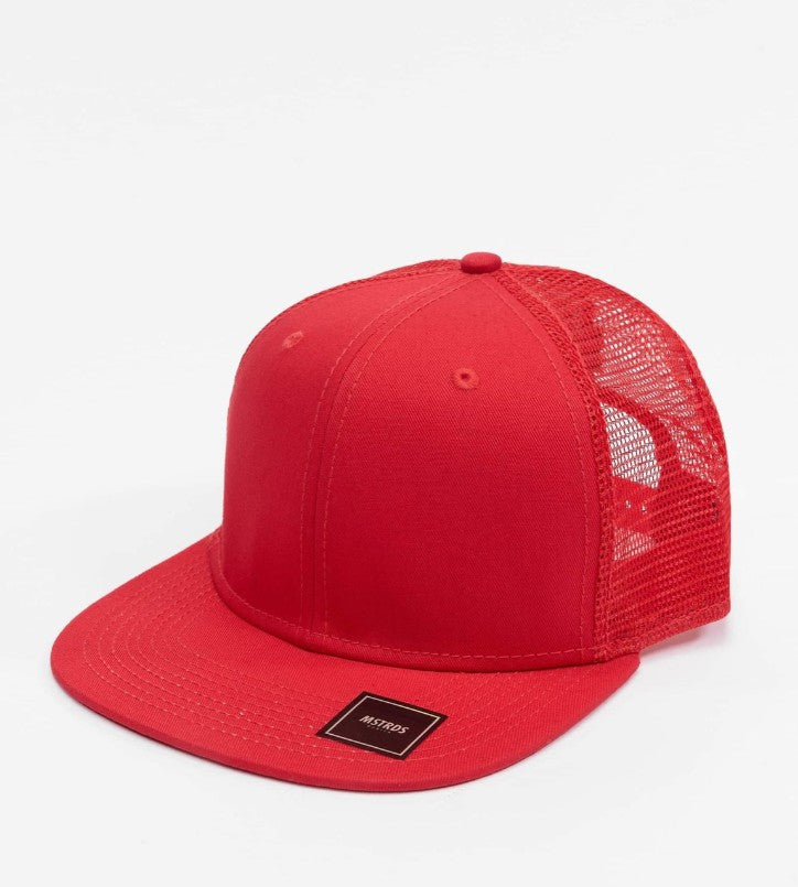 Sporty MSTRDS Unisex Cap Mesh with Cotton Red