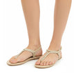 Sommerliche Damen Zehensteg-Sandale