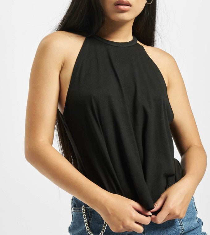 Women's T-Shirt Stretch Skinny Fit-&nbsp; Black