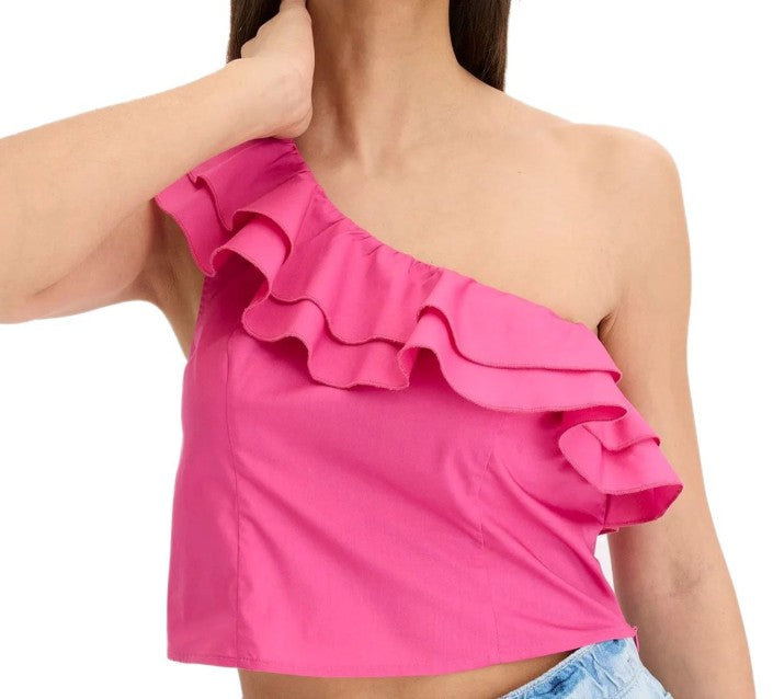 Women's Blouse Top Short Sleeve Shirt -Pink