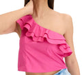 Women's Blouse Top Short Sleeve Shirt -Pink