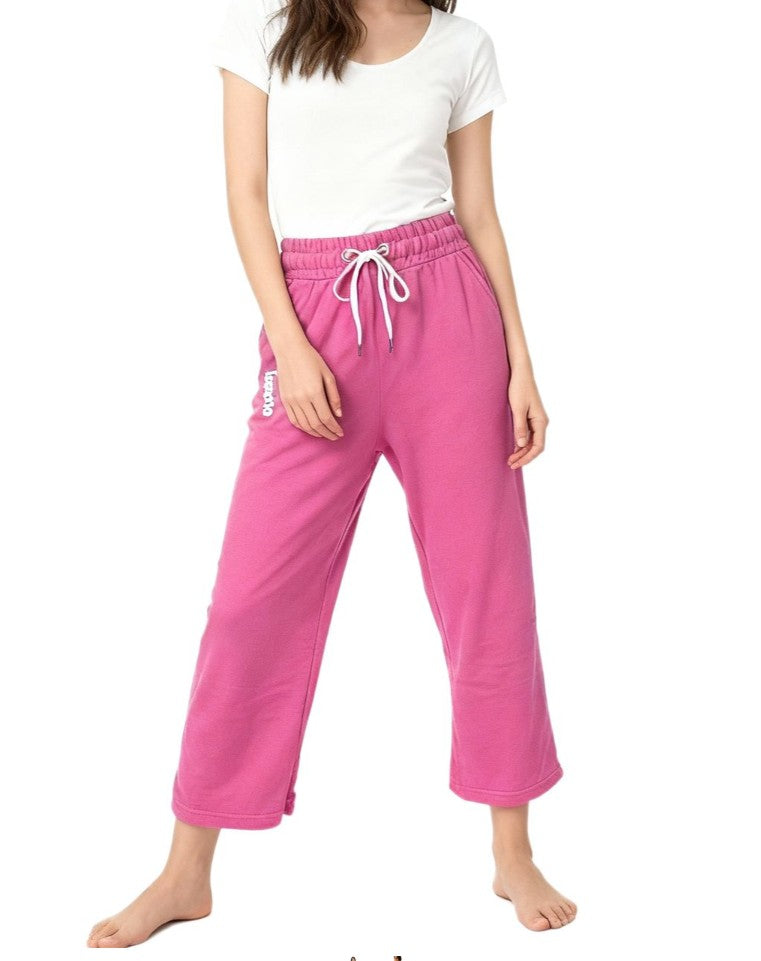comfortable KangaROOS women's jogging bottoms cotton trousers pink