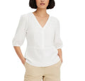 Women's Blouses Made of a Fine Viscose Blend, Summer Shirt with 3/4 Sleeves,