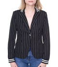 AjC Blazer Damen Business-Jacke Schwarz