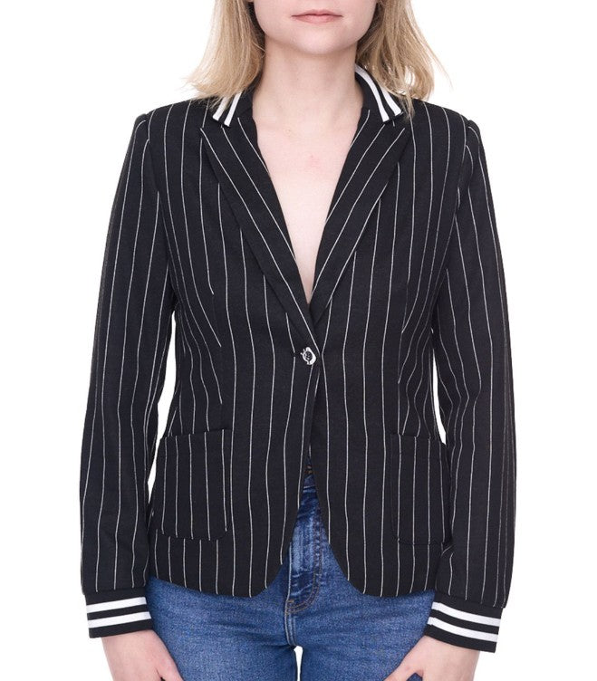 AjC Blazer Damen Business-Jacke Schwarz