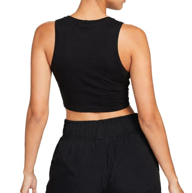 NIKE - Women's Crop Top Sports Shirt - Black