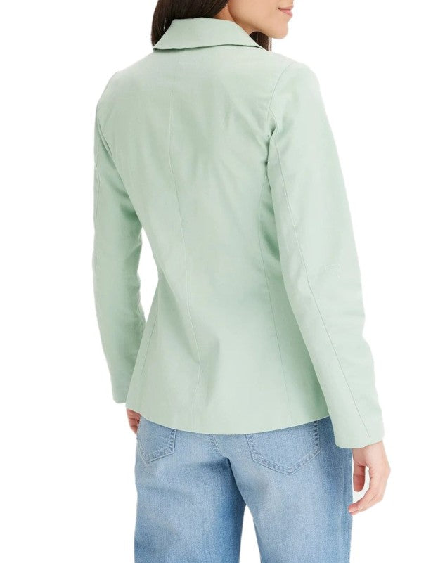 stylischer Damen Ausgeh-Blazer-Baumwoll-Blazer-Mint