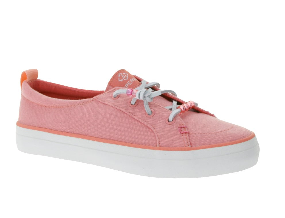 SPERRY Crest Vibe Canvas Damen Freizeit-Sneaker -Schuhe-Flamingo Pink