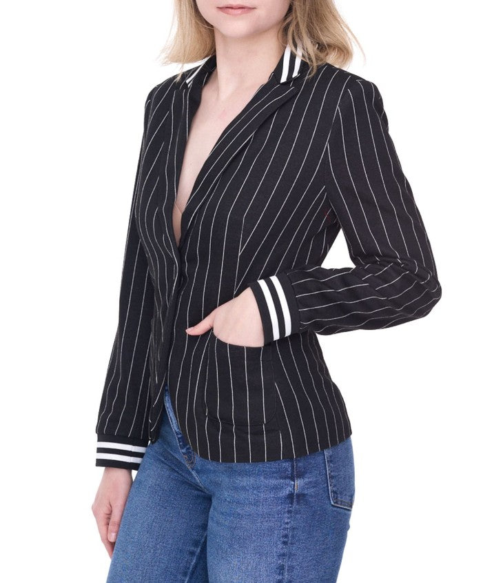 AjC Blazer Damen Business-Jacke Schwarz