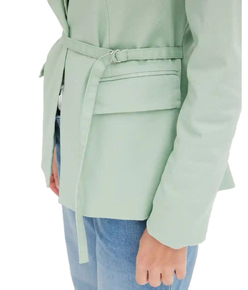 stylischer Damen Ausgeh-Blazer-Baumwoll-Blazer-Mint