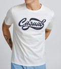 CASUAL FRIDAY Men's Round Neck T-Shirt White