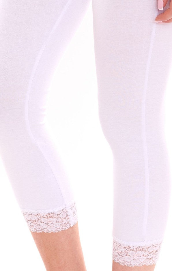 Women's Leggings - White