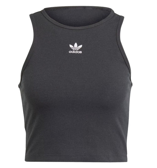 adidas Women's Tank Top Crop Top Cotton Shirt Black Fitness Shirt