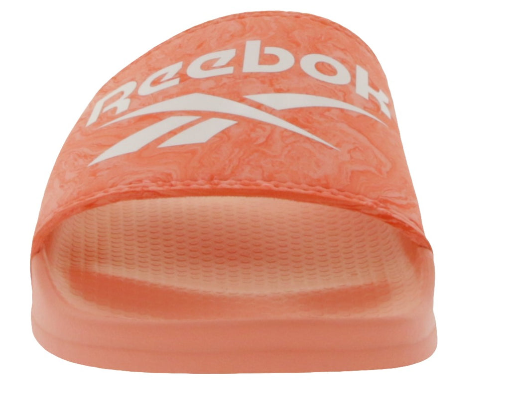 Reebok FULGERE Sommer-Sandalen Badelatschen mit Logo-Aufdruck Rosa/Weiß