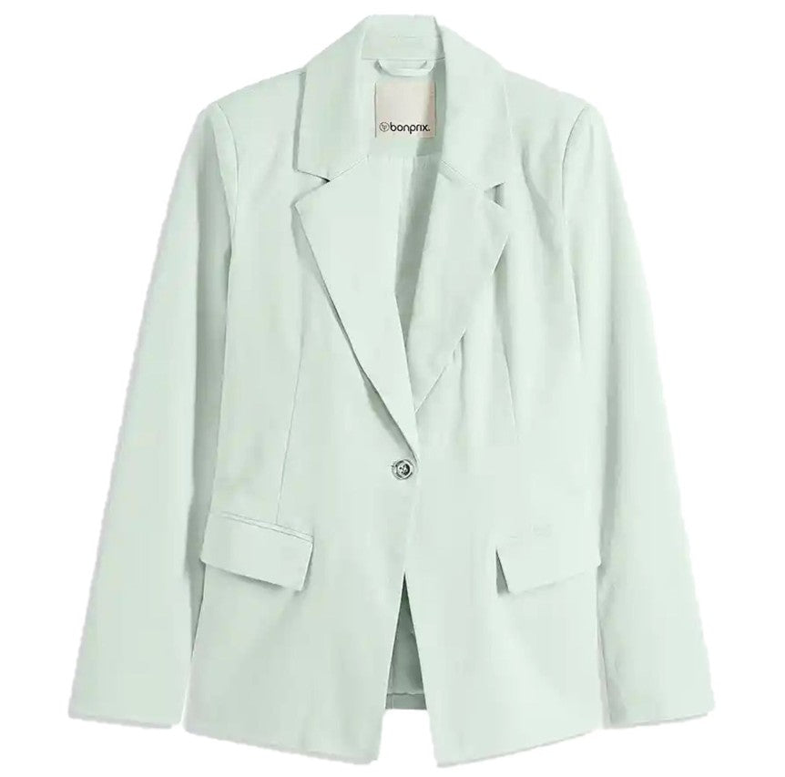 stylischer Damen Ausgeh-Blazer-Baumwoll-Blazer-Mint