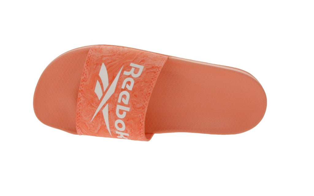 Reebok FULGERE Sommer-Sandalen Badelatschen mit Logo-Aufdruck Rosa/Weiß
