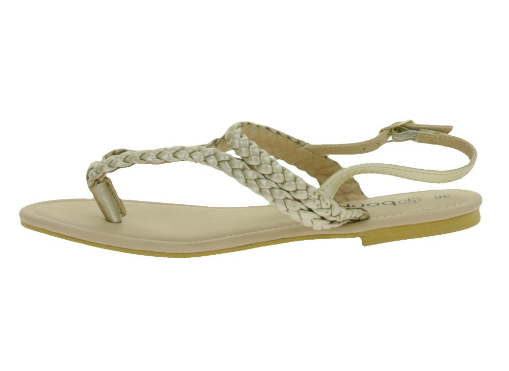 Sommerliche Damen Zehensteg-Sandale