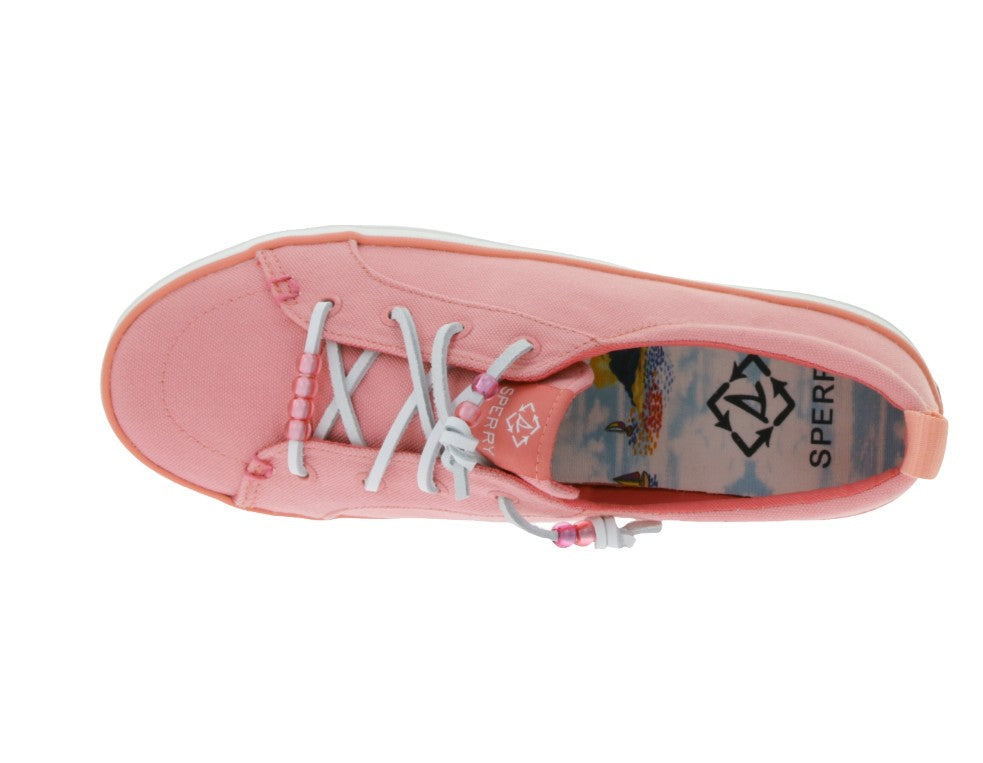 SPERRY Crest Vibe Canvas Damen Freizeit-Sneaker -Schuhe-Flamingo Pink