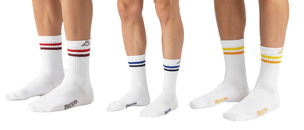 3 Pairs Kappa Tennis Socks Cotton