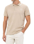 Classic BLEND Men's Polo Shirt Cotton Shirt Beige