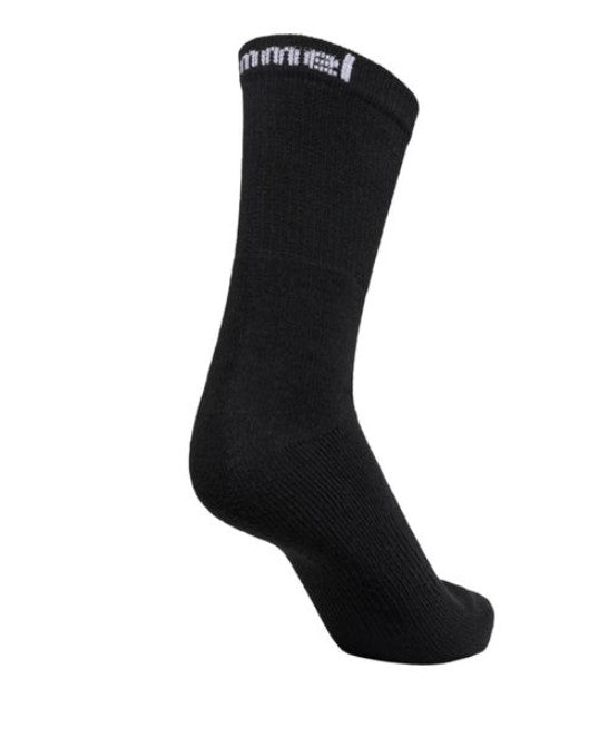3 pairs of hummel women's &amp; children's basic sports socks-Black